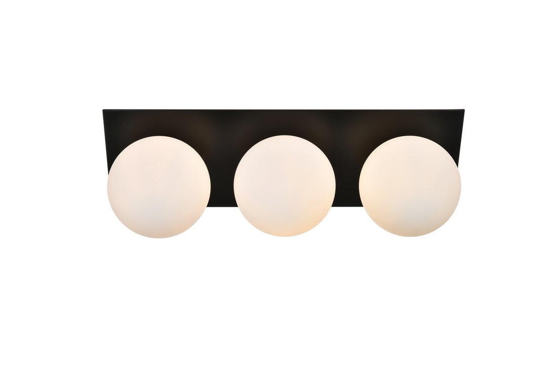 Jillian Three Light Bath Sconce in Black - available from The Lighting Shoppe, trusted by Canadian homeowners