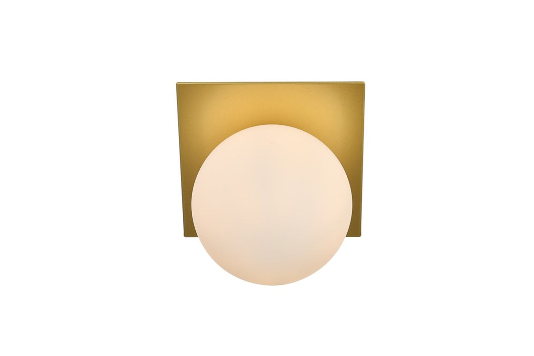 Jillian One Light Bath Sconce in Brass - available from The Lighting Shoppe, trusted by Canadian homeowners