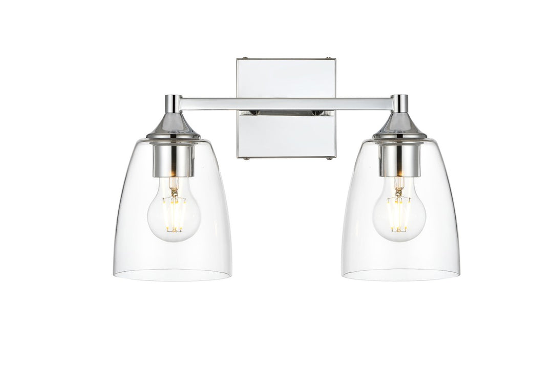 Gianni Two Light Bath Sconce in Chrome - available from The Lighting Shoppe, trusted by Canadian homeowners