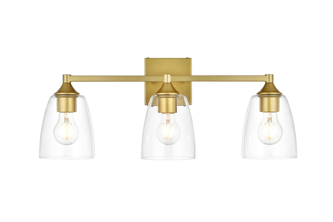 Gianni Three Light Bath Sconce in Brass - available from The Lighting Shoppe, trusted by Canadian homeowners
