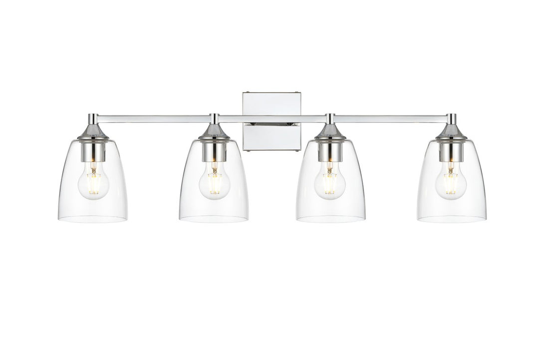 Gianni Four Light Bath Sconce in Chrome - available from The Lighting Shoppe, trusted by Canadian homeowners