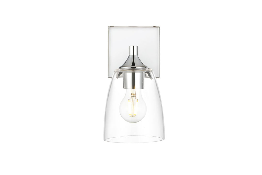 Gianni One Light Bath Sconce in Chrome - available from The Lighting Shoppe, trusted by Canadian homeowners