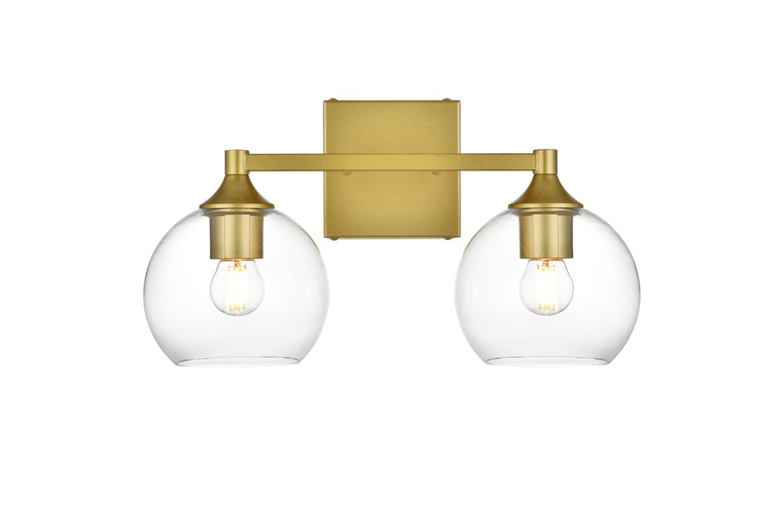 Foster Two Light Bath Sconce in Brass - available from The Lighting Shoppe, trusted by Canadian homeowners