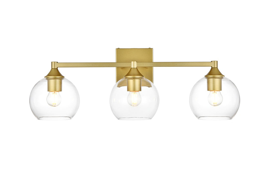Foster Three Light Bath Sconce in Brass - available from The Lighting Shoppe, trusted by Canadian homeowners
