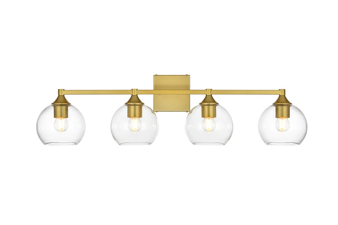 Foster Four Light Bath Sconce in Brass - available from The Lighting Shoppe, trusted by Canadian homeowners