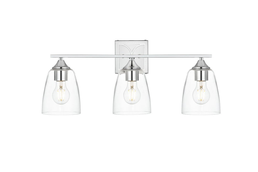 Harris Three Light Bath Sconce in Chrome - available from The Lighting Shoppe, trusted by Canadian homeowners