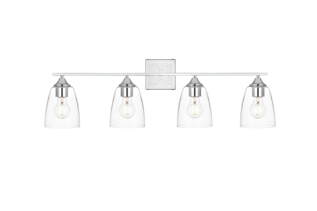 Harris Four Light Bath Sconce in Chrome - available from The Lighting Shoppe, trusted by Canadian homeowners