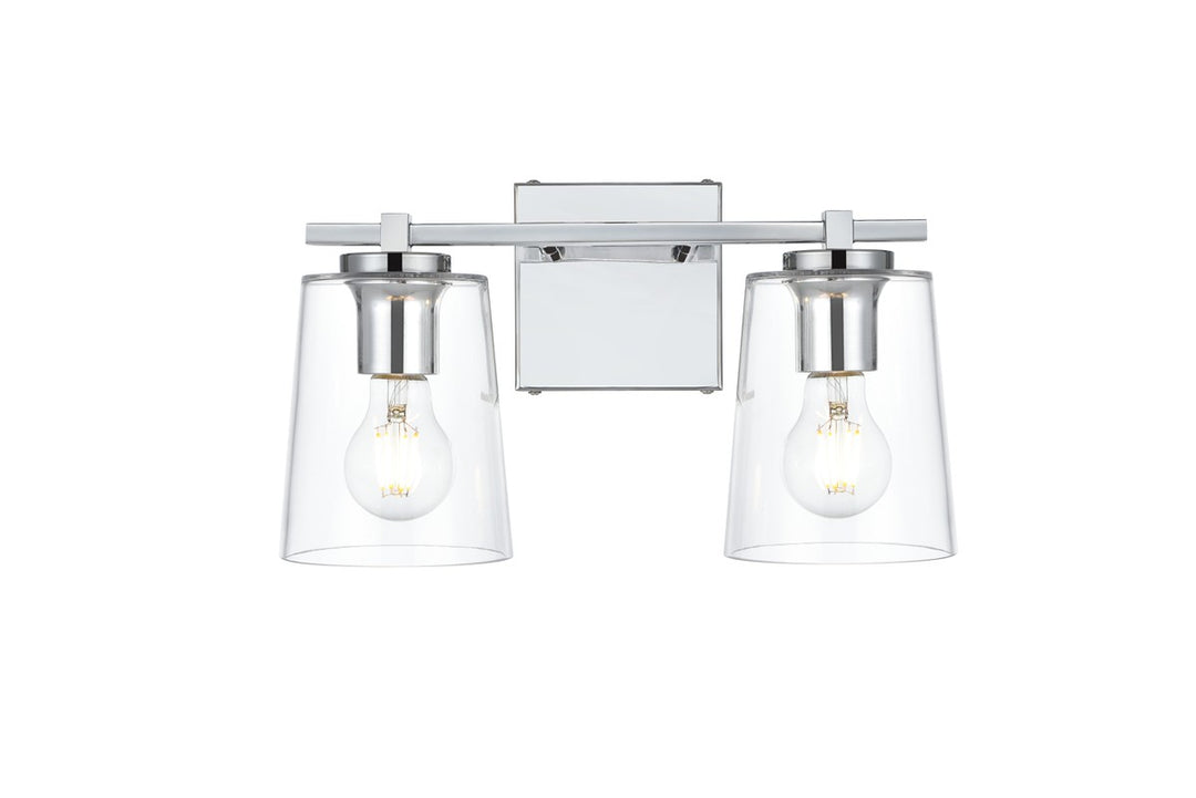 Kacey Two Light Bath Sconce in Chrome - available from The Lighting Shoppe, trusted by Canadian homeowners