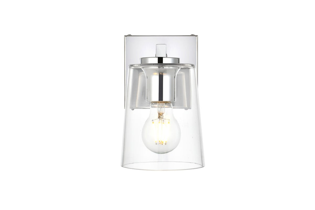 Kacey One Light Bath Sconce in Chrome - available from The Lighting Shoppe, trusted by Canadian homeowners