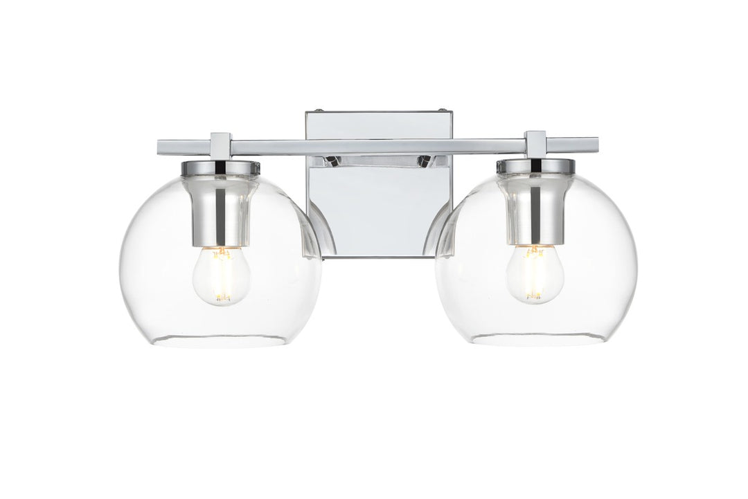 Juelz Two Light Bath Sconce in Chrome - available from The Lighting Shoppe, trusted by Canadian homeowners