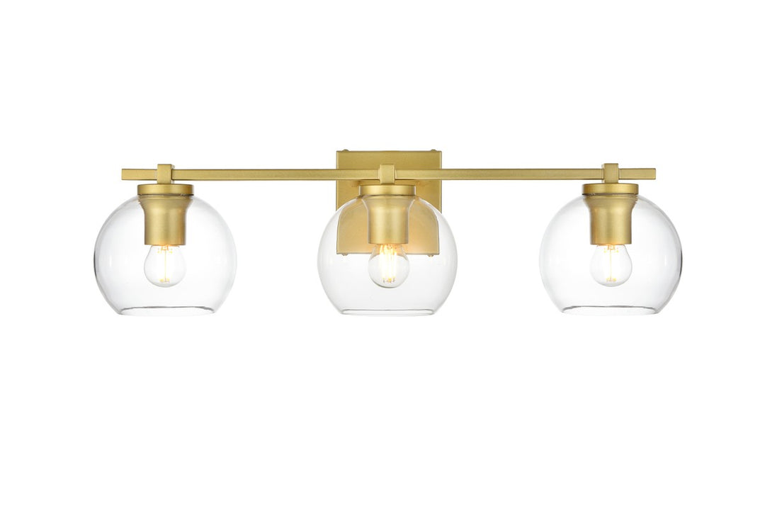 Juelz Three Light Bath Sconce in Brass - available from The Lighting Shoppe, trusted by Canadian homeowners