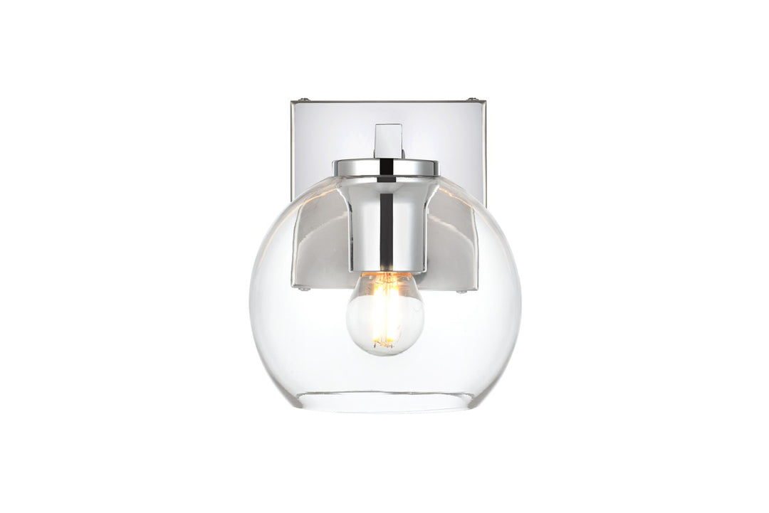 Juelz One Light Bath Sconce in Chrome - available from The Lighting Shoppe, trusted by Canadian homeowners