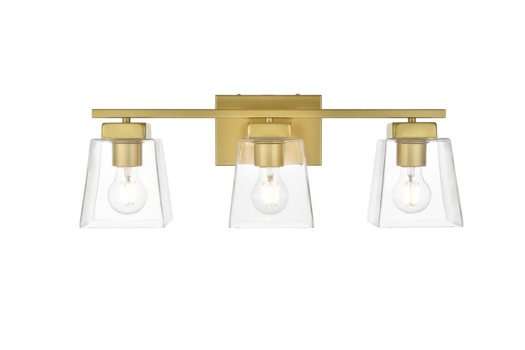 Merrick Three Light Bath Sconce in Brass - available from The Lighting Shoppe, trusted by Canadian homeowners
