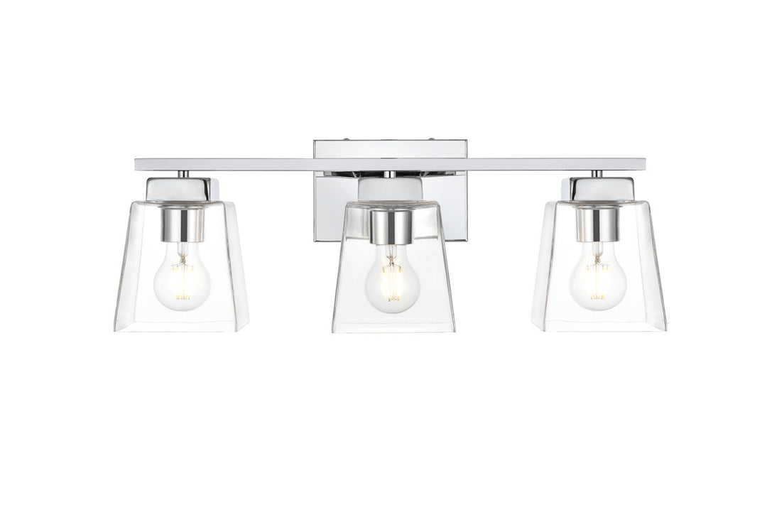 Merrick Three Light Bath Sconce in Chrome - available from The Lighting Shoppe, trusted by Canadian homeowners