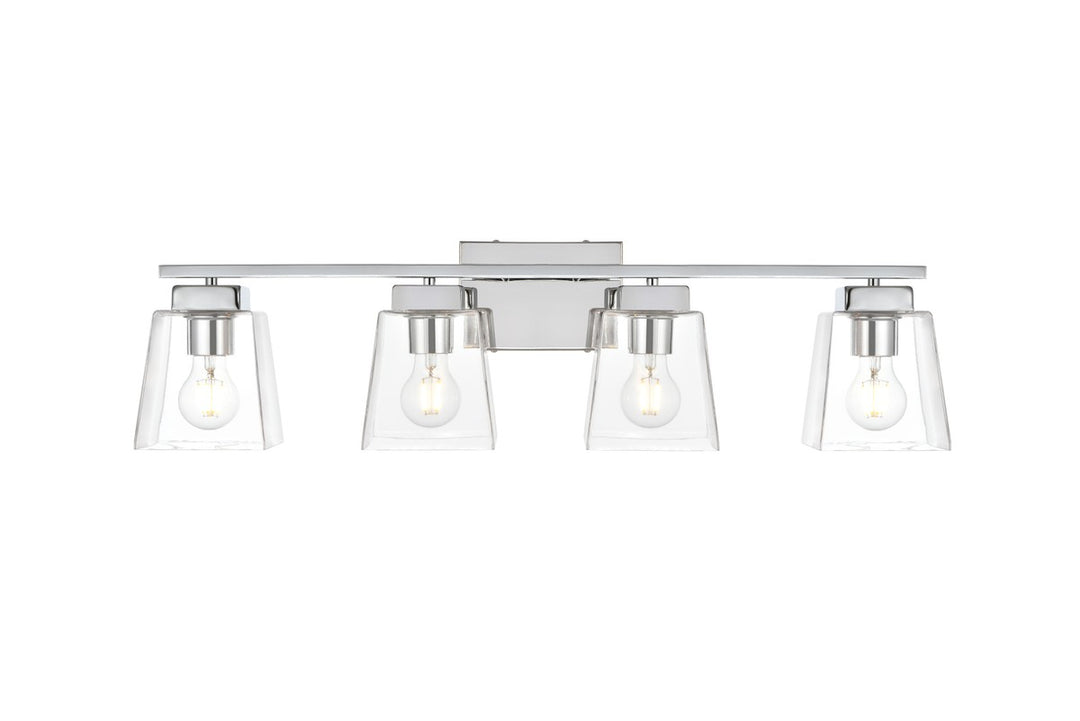 Merrick Four Light Bath Sconce in Chrome - available from The Lighting Shoppe, trusted by Canadian homeowners