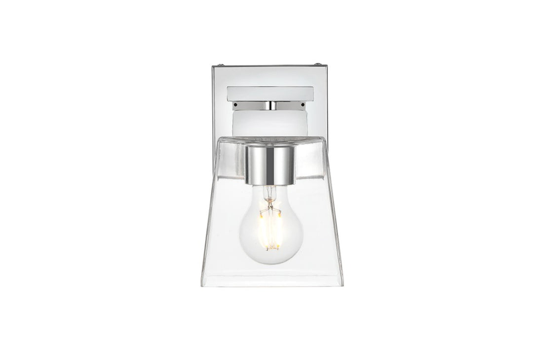 Merrick One Light Bath Sconce in Chrome - available from The Lighting Shoppe, trusted by Canadian homeowners
