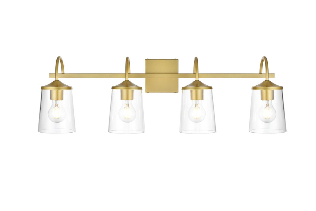 Avani Four Light Bath Sconce in Brass - available from The Lighting Shoppe, trusted by Canadian homeowners