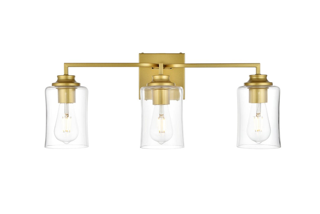 Ronnie Three Light Bath Sconce in Brass - available from The Lighting Shoppe, trusted by Canadian homeowners
