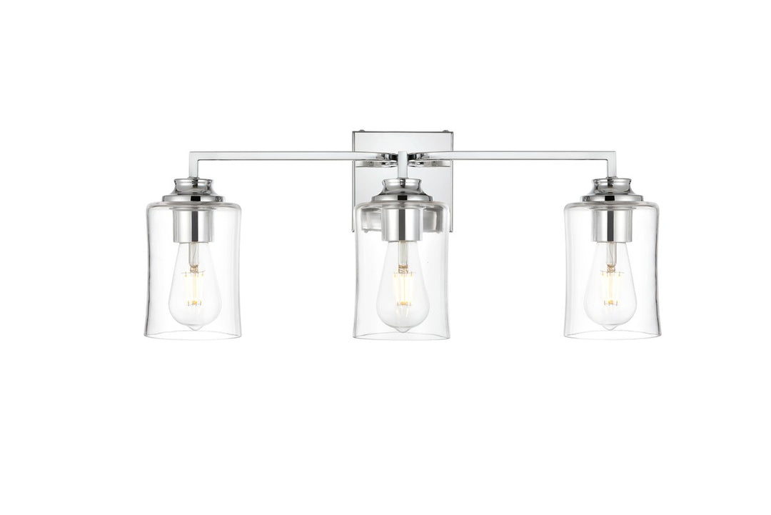 Ronnie Three Light Bath Sconce in Chrome - available from The Lighting Shoppe, trusted by Canadian homeowners
