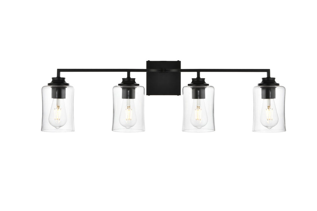 Ronnie Four Light Bath Sconce in Black - available from The Lighting Shoppe, trusted by Canadian homeowners