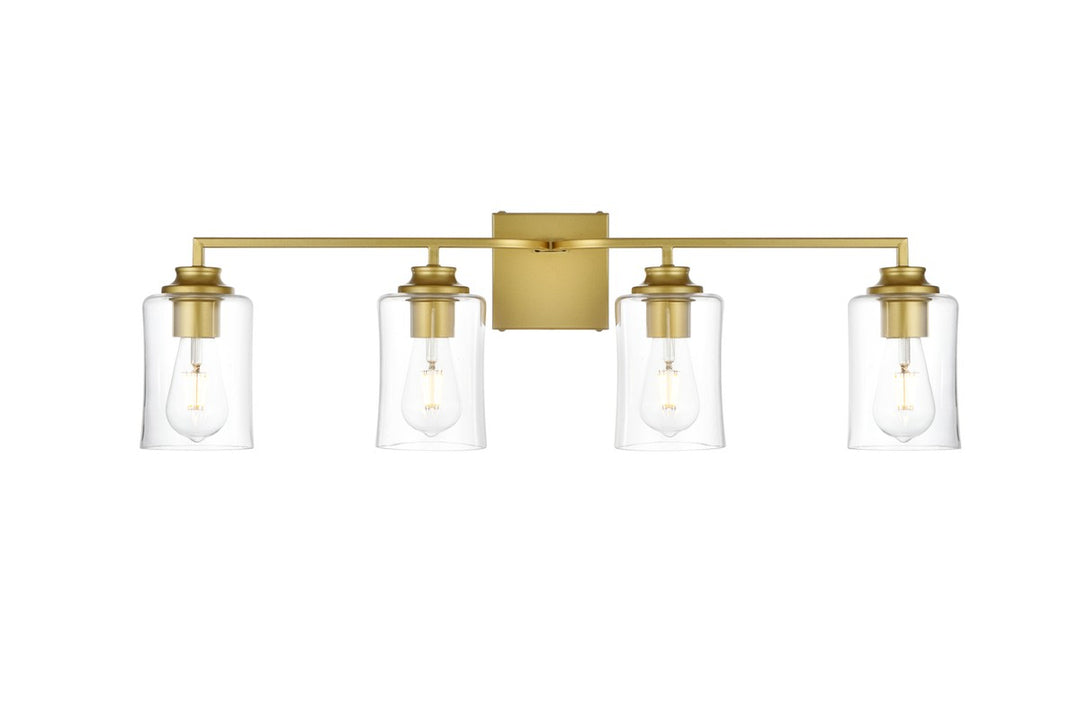 Ronnie Four Light Bath Sconce in Brass - available from The Lighting Shoppe, trusted by Canadian homeowners