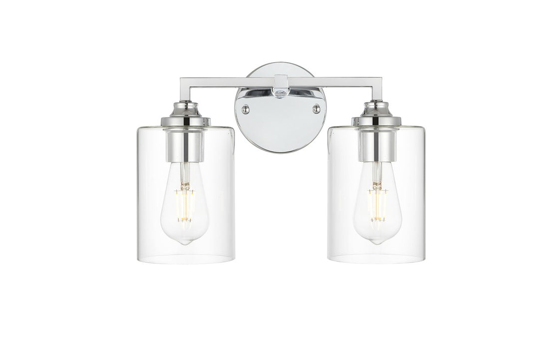 Mayson Two Light Bath Sconce in Chrome - available from The Lighting Shoppe, trusted by Canadian homeowners
