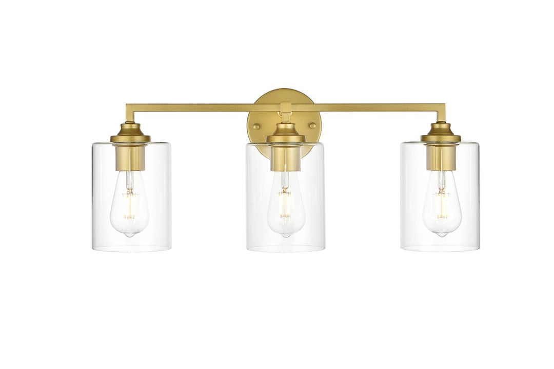 Mayson Three Light Bath Sconce in Brass - available from The Lighting Shoppe, trusted by Canadian homeowners