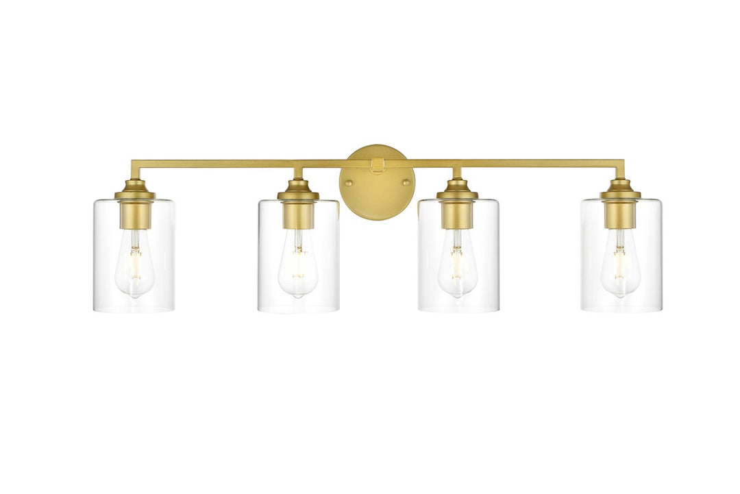 Mayson Four Light Bath Sconce in Brass - available from The Lighting Shoppe, trusted by Canadian homeowners
