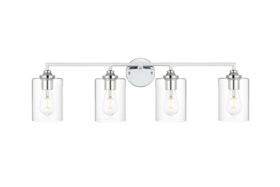 Mayson Four Light Bath Sconce in Chrome - available from The Lighting Shoppe, trusted by Canadian homeowners