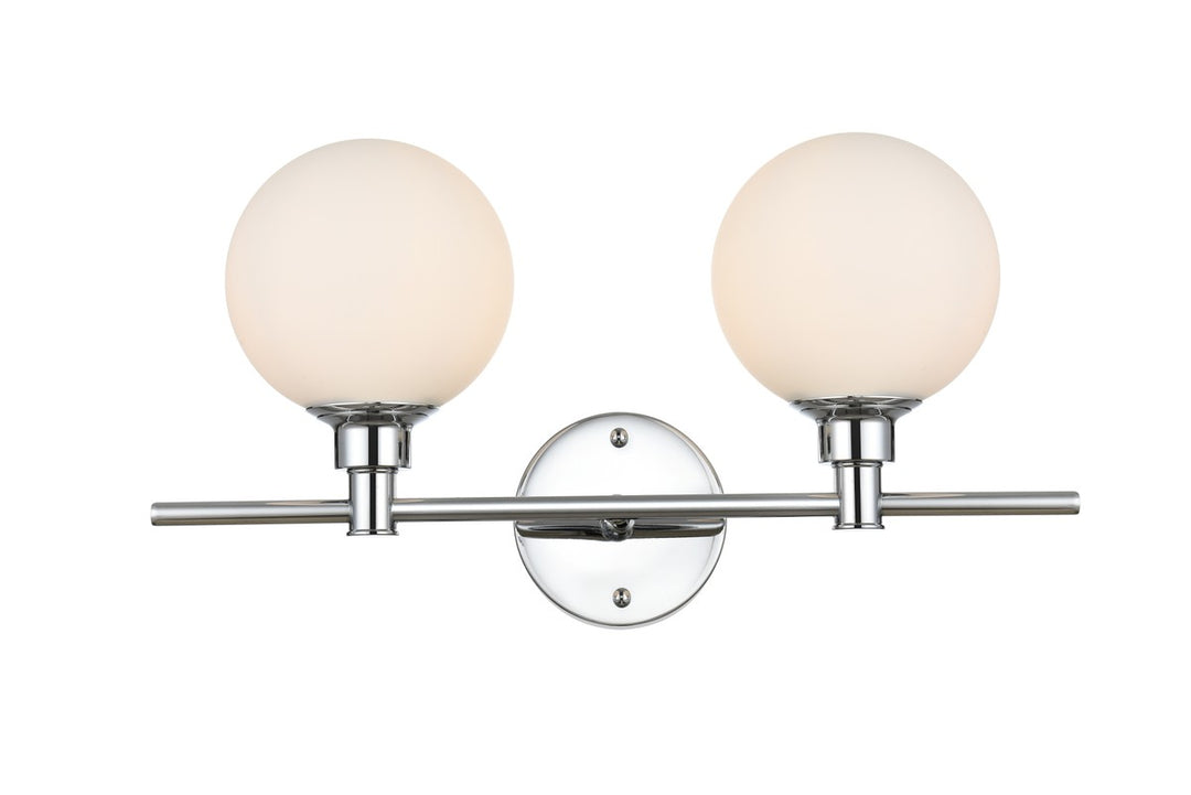 Cordelia Two Light Bath Sconce in Chrome - available from The Lighting Shoppe, trusted by Canadian homeowners