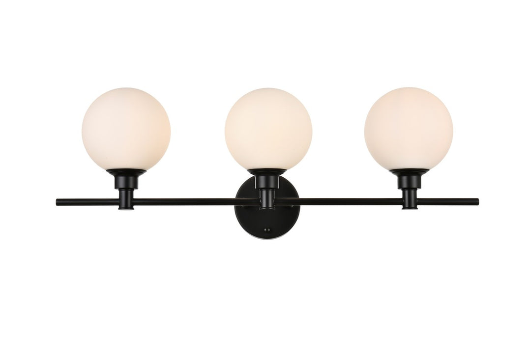 Cordelia Three Light Bath Sconce in Black - available from The Lighting Shoppe, trusted by Canadian homeowners