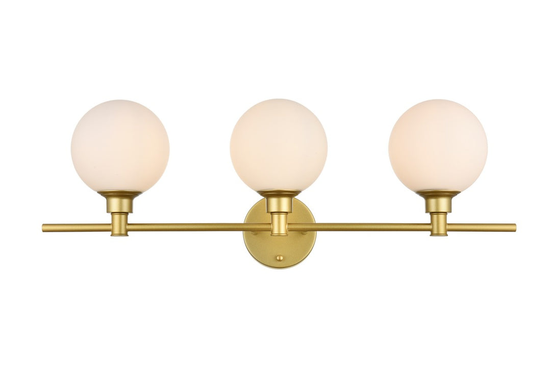 Cordelia Three Light Bath Sconce in Brass - available from The Lighting Shoppe, trusted by Canadian homeowners