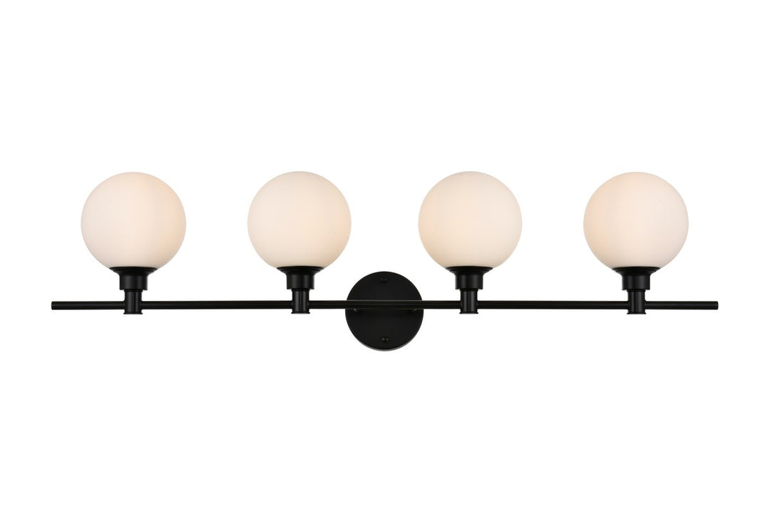 Cordelia Four Light Bath Sconce in Black - available from The Lighting Shoppe, trusted by Canadian homeowners