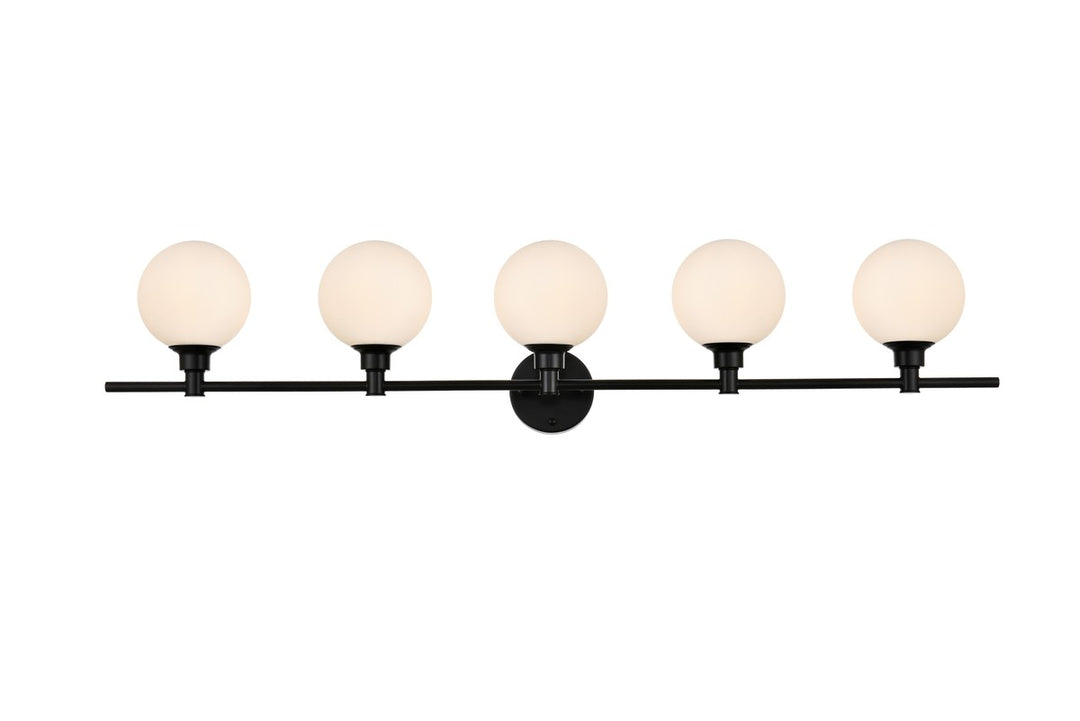 Cordelia Five Light Bath Sconce in Black - available from The Lighting Shoppe, trusted by Canadian homeowners