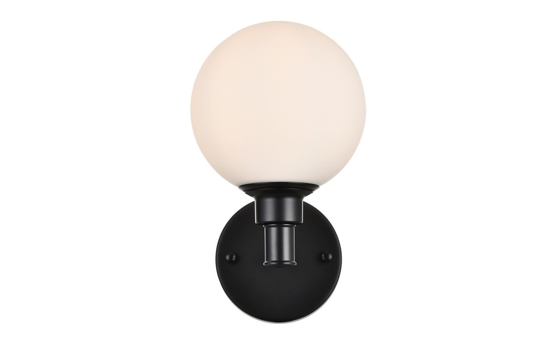 Cordelia One Light Bath Sconce in Black - available from The Lighting Shoppe, trusted by Canadian homeowners