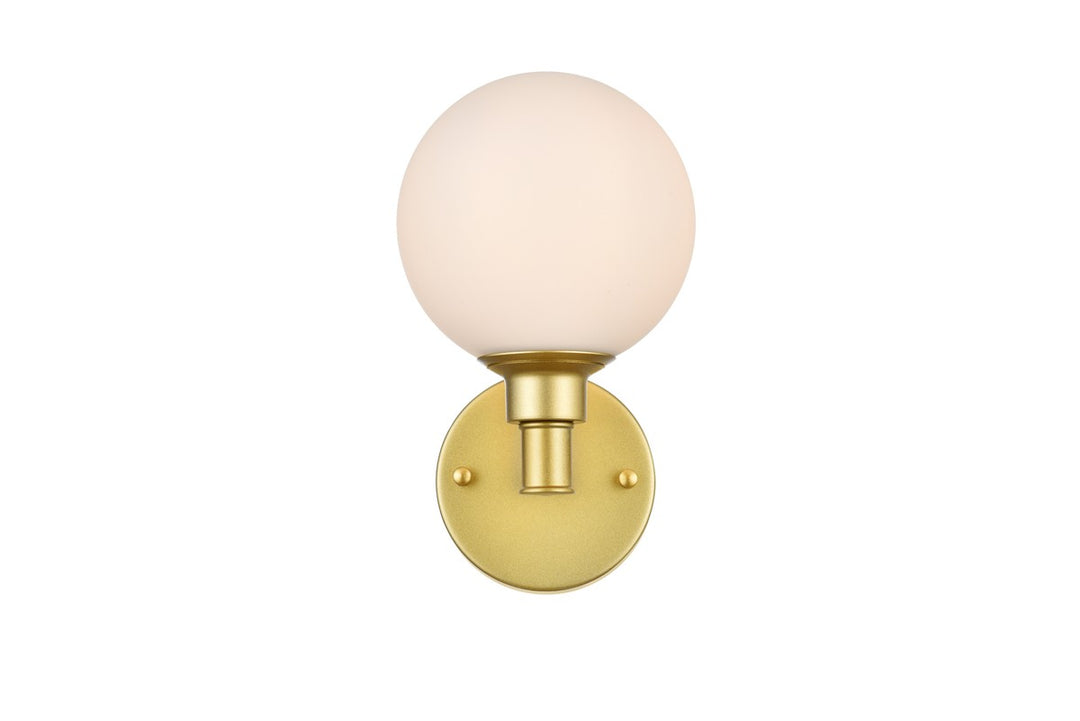 Cordelia One Light Bath Sconce in Brass - available from The Lighting Shoppe, trusted by Canadian homeowners