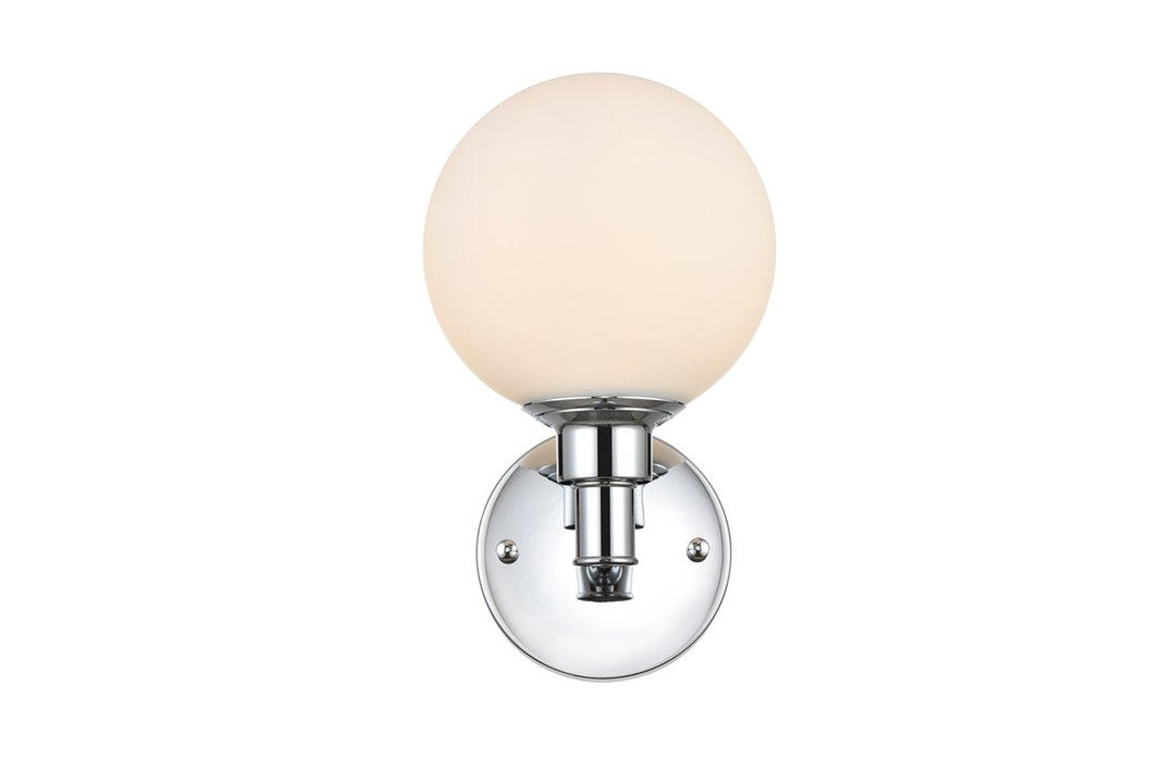 Cordelia One Light Bath Sconce in Chrome - available from The Lighting Shoppe, trusted by Canadian homeowners