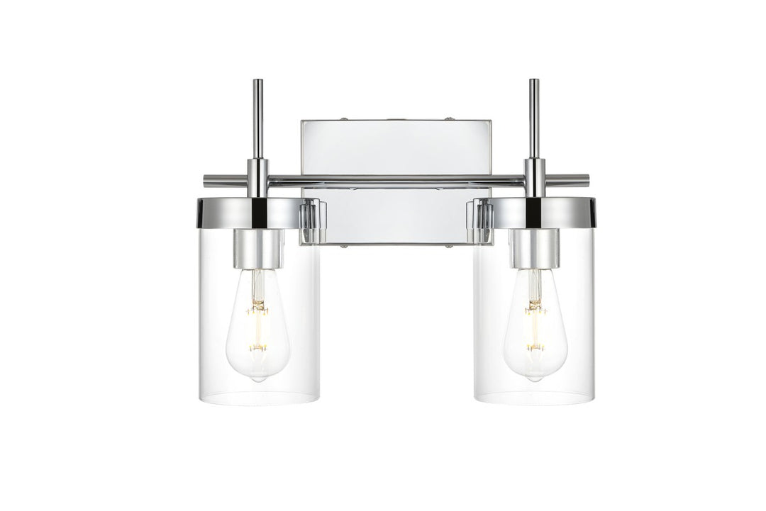 Benny Two Light Bath Sconce in Chrome - available from The Lighting Shoppe, trusted by Canadian homeowners