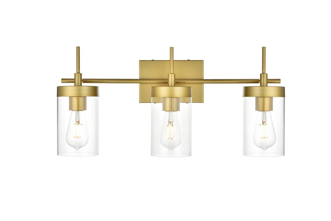 Benny Three Light Bath Sconce in Brass - available from The Lighting Shoppe, trusted by Canadian homeowners