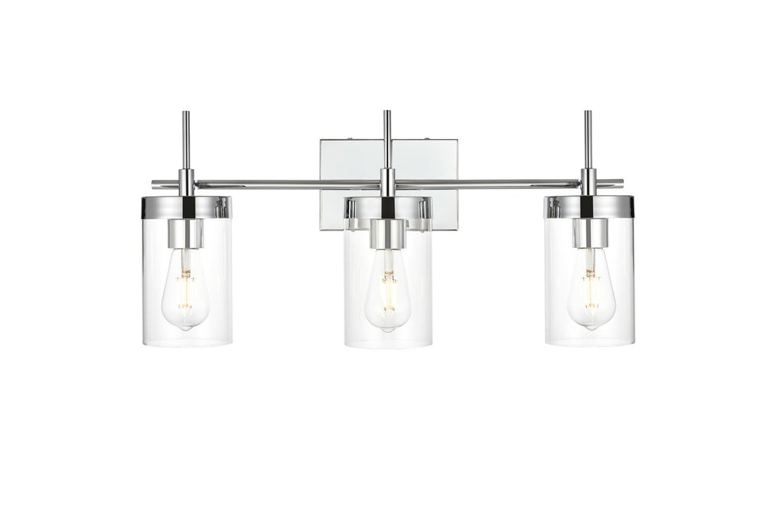 Benny Three Light Bath Sconce in Chrome - available from The Lighting Shoppe, trusted by Canadian homeowners