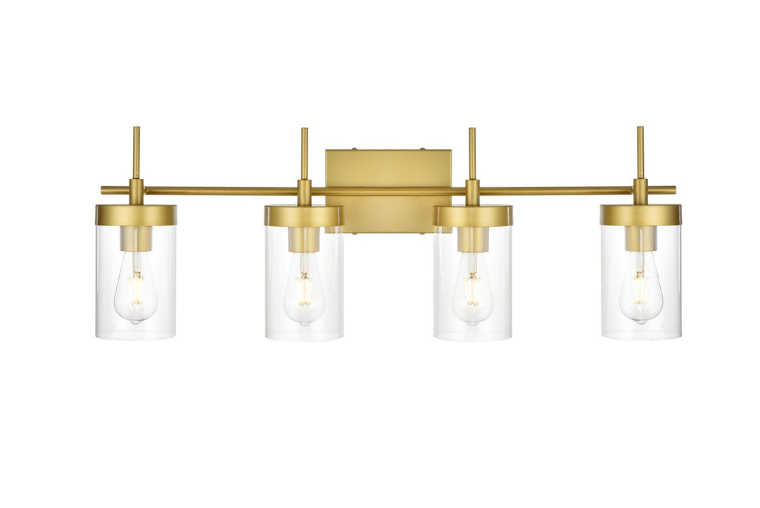 Benny Four Light Bath Sconce in Brass - available from The Lighting Shoppe, trusted by Canadian homeowners