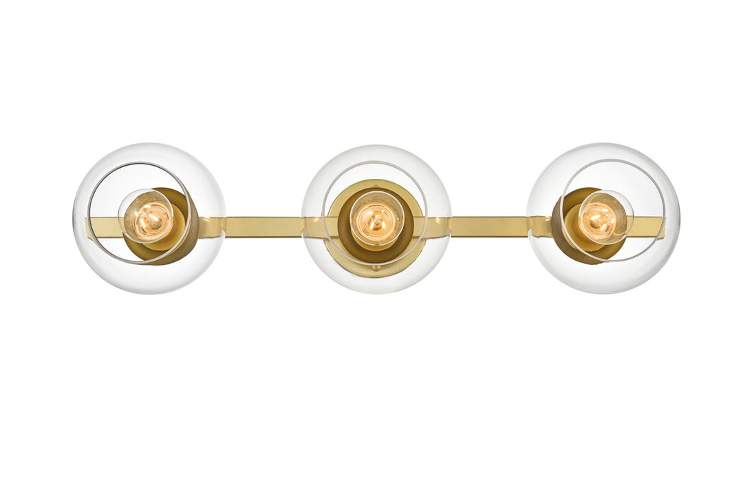 Rogelio Three Light Bath Sconce in Brass - available from The Lighting Shoppe, trusted by Canadian homeowners