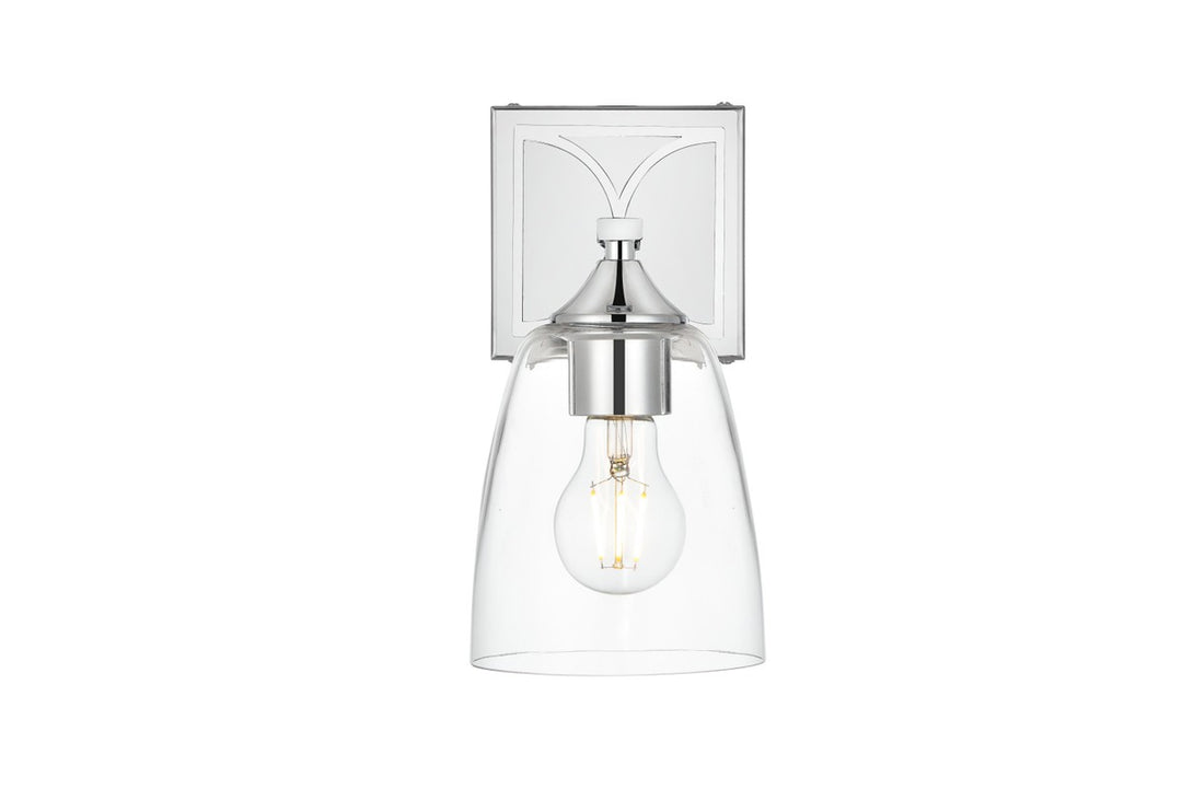Harris One Light Bath Sconce in Chrome - available from The Lighting Shoppe, trusted by Canadian homeowners