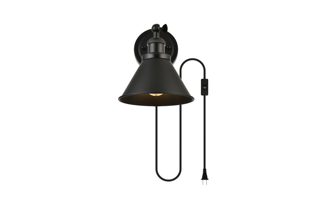 Blaise One Light Wall Sconce in Black - available from The Lighting Shoppe, trusted by Canadian homeowners