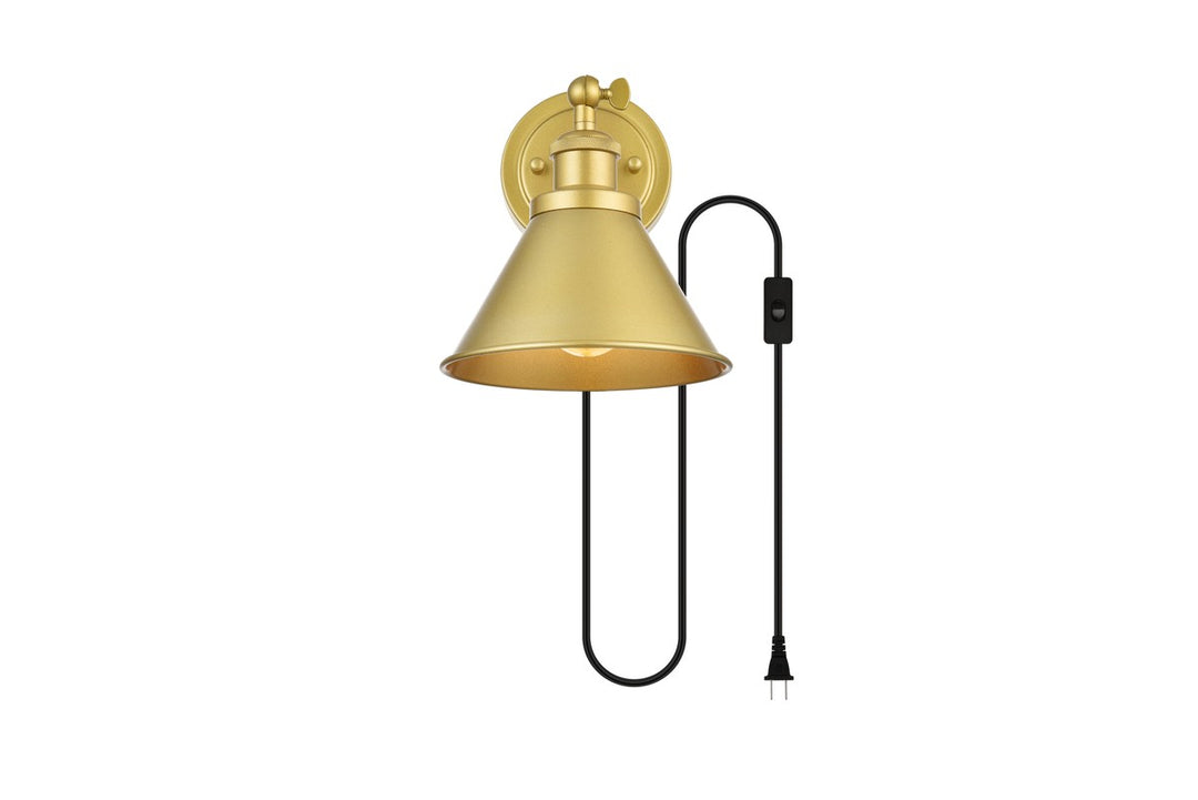 Blaise One Light Wall Sconce in Brass - available from The Lighting Shoppe, trusted by Canadian homeowners