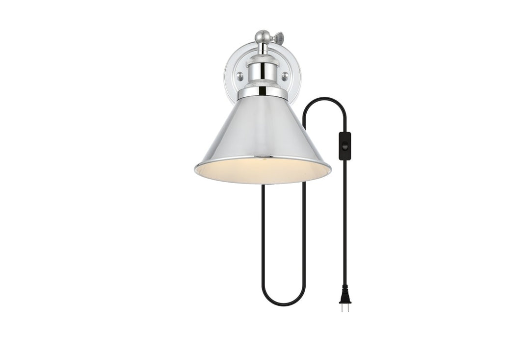 Blaise One Light Wall Sconce in Chrome - available from The Lighting Shoppe, trusted by Canadian homeowners
