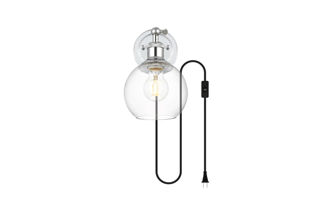 Wesson One Light Wall Sconce in Chrome - available from The Lighting Shoppe, trusted by Canadian homeowners
