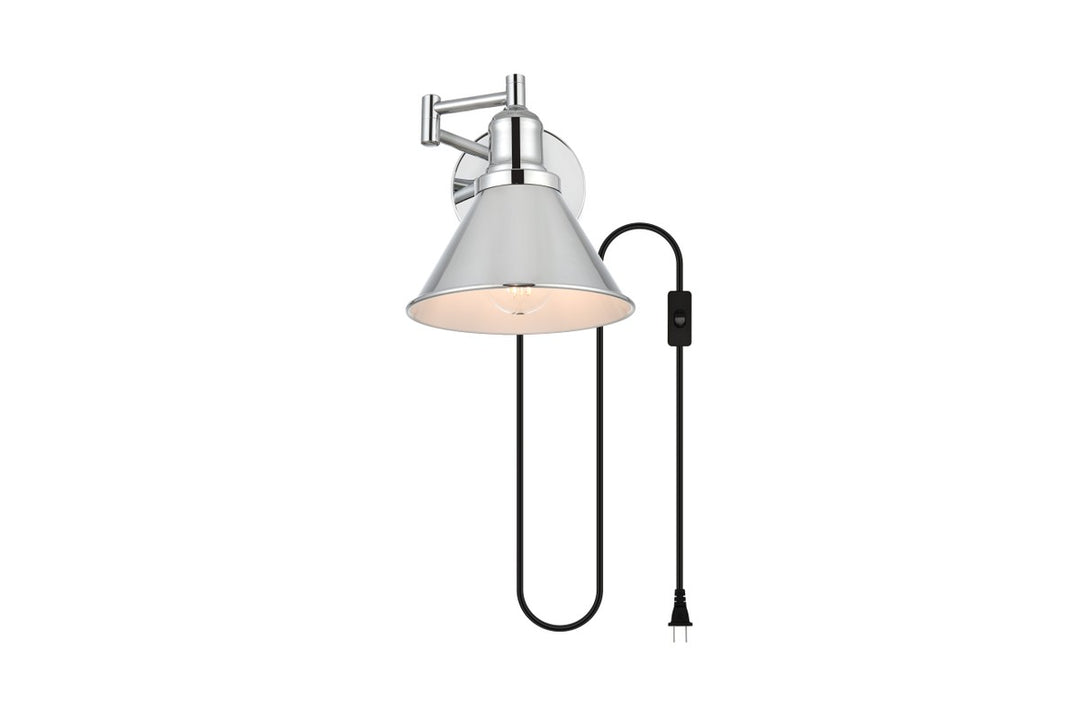 Jair One Light Wall Sconce in Chrome - available from The Lighting Shoppe, trusted by Canadian homeowners