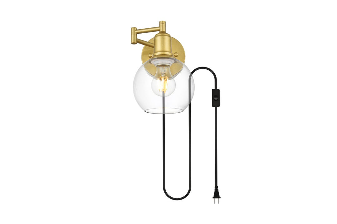 Caspian One Light Wall Sconce in Brass - available from The Lighting Shoppe, trusted by Canadian homeowners