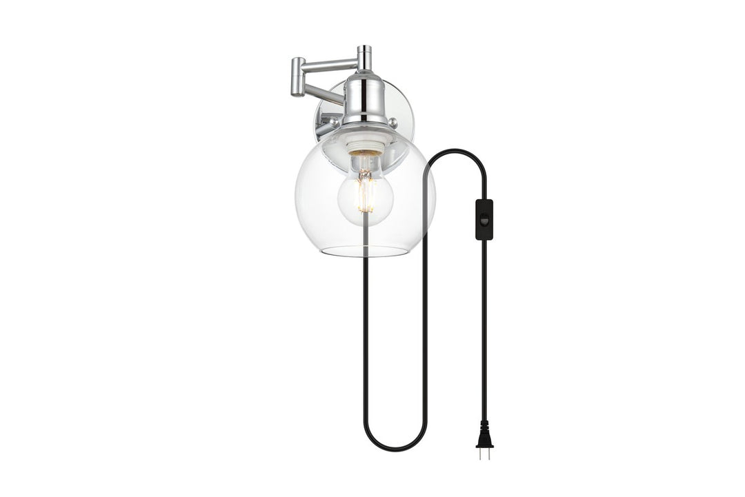 Caspian One Light Wall Sconce in Chrome - available from The Lighting Shoppe, trusted by Canadian homeowners